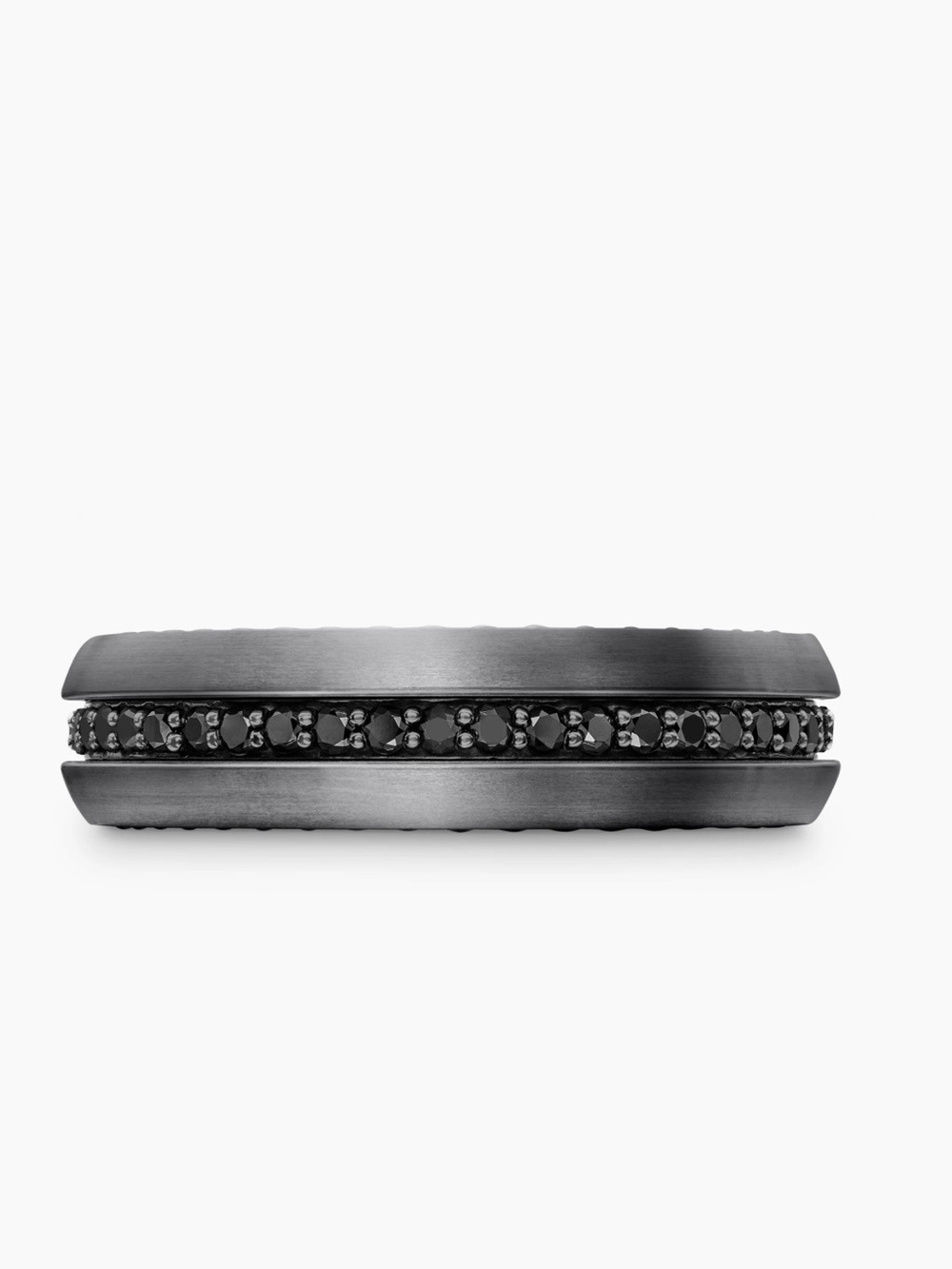 💎 STUNNING BLACK DIAMOND AND TITANIUM - DAVID YURMAN WEDDING BAND COLLECTION
